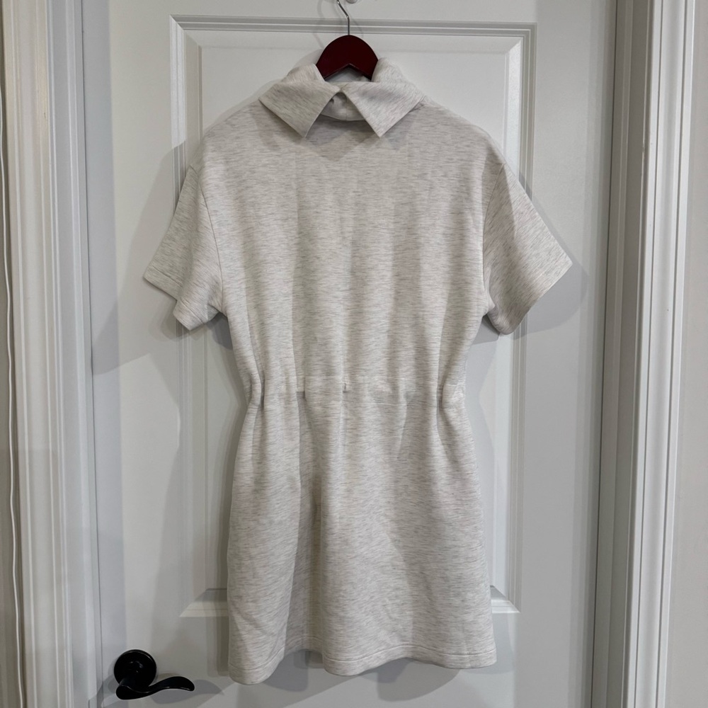 Varley Sophie Ivory Marl DoubleSoft Dress - Picture 8 of 10
